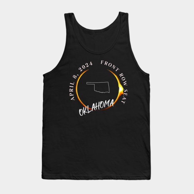 2024 Oklahoma Eclipse Front Row Seat To Total Darkness Tank Top by SmoothVez Designs